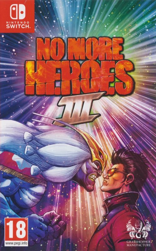 No More Heroes 3 Killion Dollar Trilogy box art for Nintendo Switch